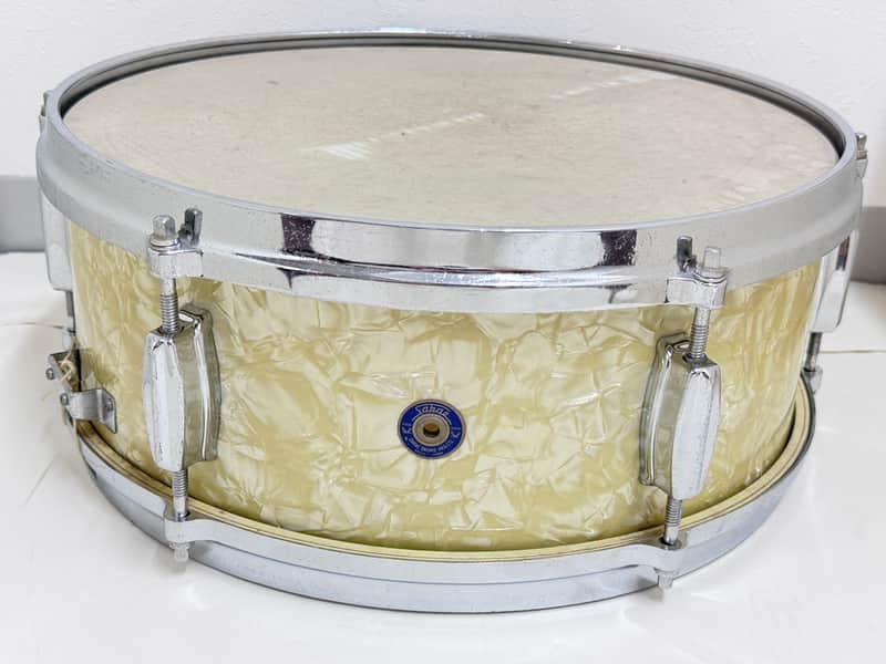 USED SAKAE Japan Vintage Wood Shell Snare Drum 14"x5.5" Wood + R.F. image 1