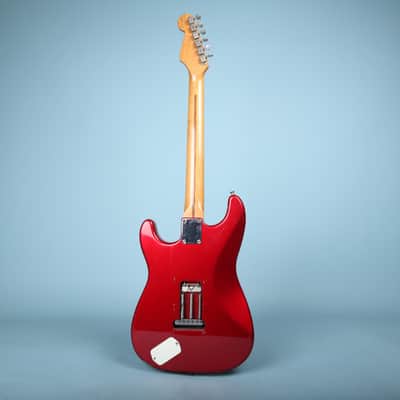 1998 Fender Deluxe Powerhouse Stratocaster Electric Guitar Red image 3