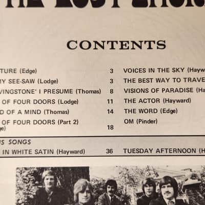 Vintage Late-'60s "The Moody Blues: In Search Of The Lost Chord" Paperback Songbook image 6