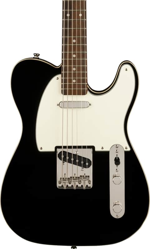 Squier Classic Vibe Custom Telecaster Baritone Electric Guitar, Laurel Fingerboard, Black image 1