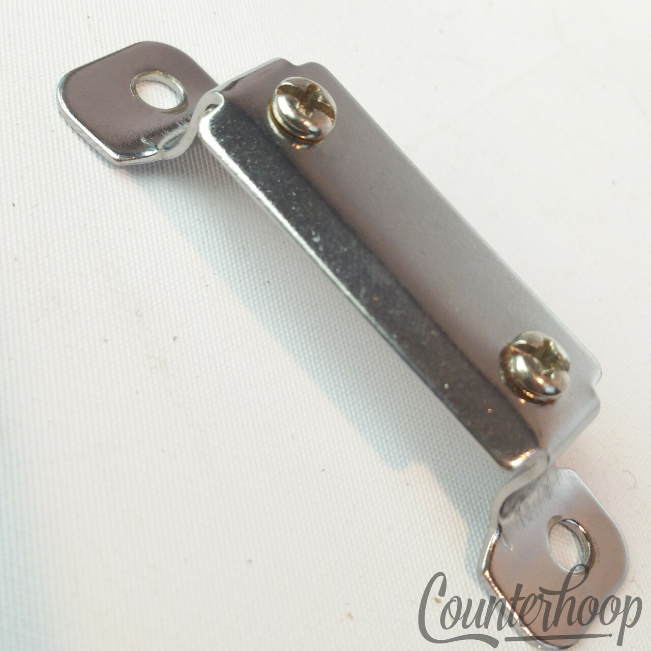 Pearl Snare Drum Butt Plate 2 7/16"Hole Spacing Chrome Part Vintage MIJ — main photograph
