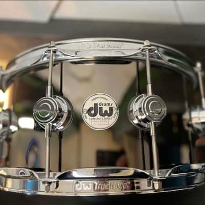 DW DW Collectors Series Black Nickel Over Brass Snare Drum 14x6.5" image 1