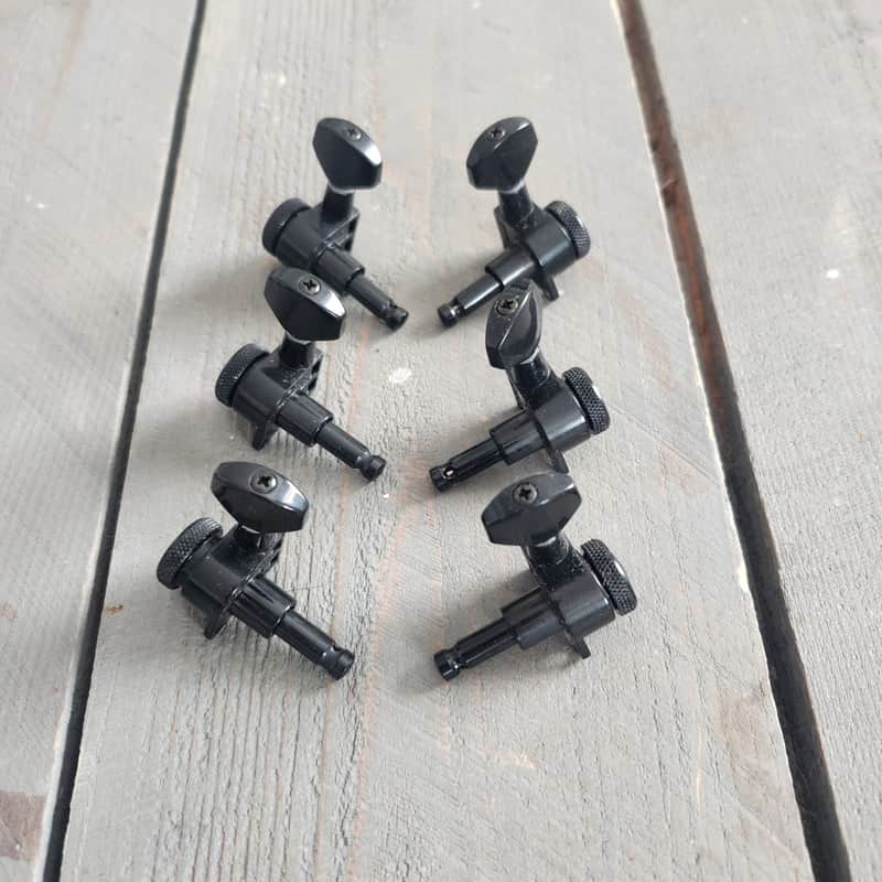 TGPS JN-07 Locking Tuner Set 3L/3R - Black image 1