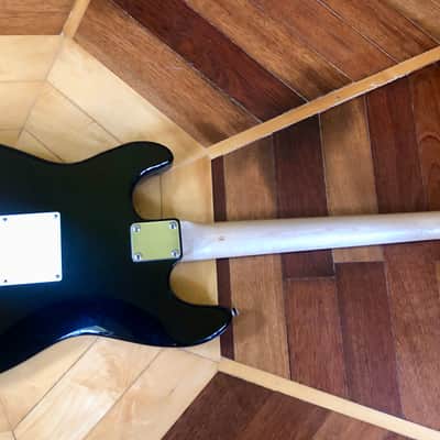 100% Original Vintage Spectrum Stratocaster Style Black Electric Guitar image 10