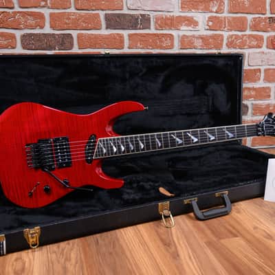 Hamer Californian Custom Flame Maple Top/Back/Neck Transparent Cherry 1988 w/OHSC image 2