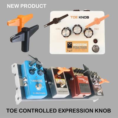 Toe Knob - Expression knob for effect pedals 2024-present - Black and Orange image 1