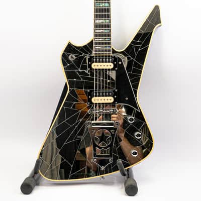 2010 Washburn PS1800 Paul Stanley Cracked Mirror Signature Guitar – Gigbag image 2