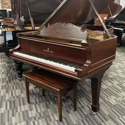 Steinway Model B 6'11" Grand Piano 1888 (Restored) - Satin Brazilian Rosewood image 1