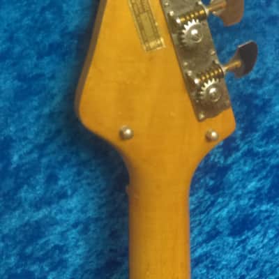 Premier Scroll Bass 1960's Orange Sparkle Binding DeArmond P'up Univox Made NYC *RARE* MAKE OFFER image 3