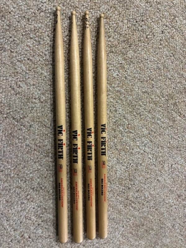 Vic Firth American Custom SD2 Bolero Wood Tip Drum Sticks 2010s - Natural image 1