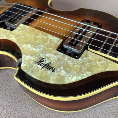 HOFNER 500/1 - 1973-4 w/HARD CASE - ORIGINAL VINTAGE VIOLIN BASS image 23