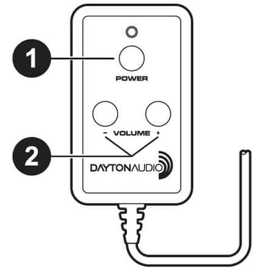 Dayton Audio - BSA-200 - 200W Bass Shaker Bridgeable Stereo Amplifier with Remote image 8