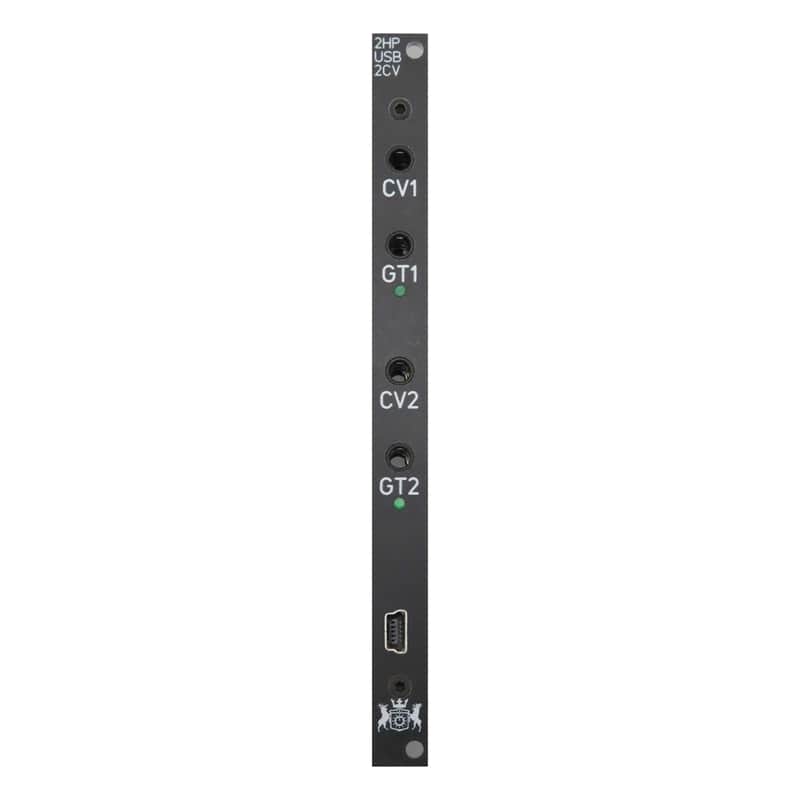 Michigan Synth Works 2HP2CV Eurorack USB MIDI - CV Module (Black
