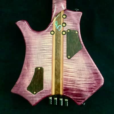 JD Guitars 2026 Headless Mini Bass PlumBurst image 4
