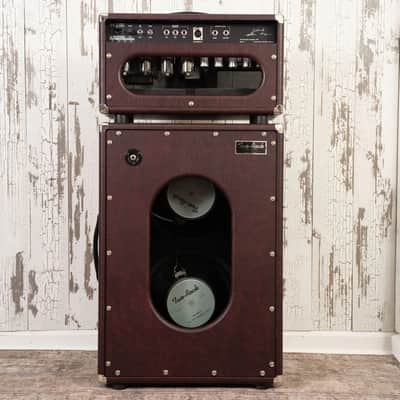 Two Rock Classic Reverb Signature 100 Watt Head and 2x12" Cab - Burgundy Tolex image 4