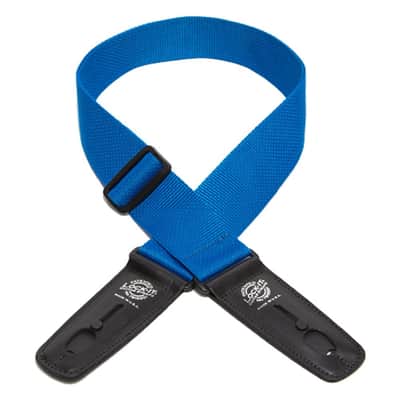 Lock-It 3P2-BLU Polypropylene 2" Guitar Strap w/ Locking Ends