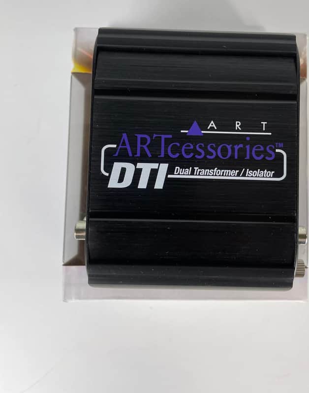 Black DTI Dual Transformer/Isolator with multiple input jacks visible.
