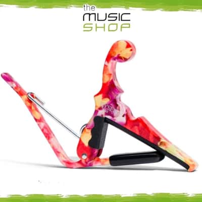 Kyser Quick Change Ukulele Capo, Hawaiian Lei Design - KULEA image 1