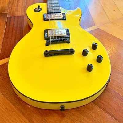 Hard Luck Kings Bossman HLK Kustom Series Yellow Les Paul STYLE USA Single Cut Elec Guitar image 2