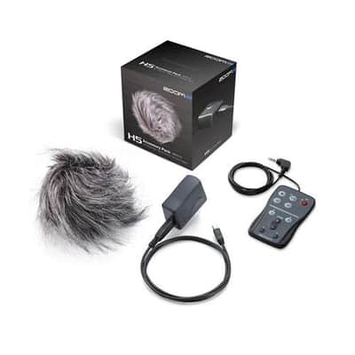 Zoom APH-5 Accessory Pack for H5 Recorder, Includes AD-17 AC Adapter, RCH-5 Wired Remote Controller, Hairy Windscreen, AD-17 USB AC Adapter, USB Cable