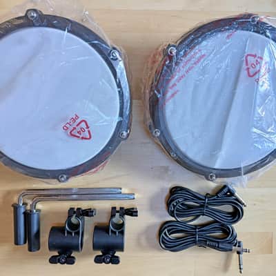NEW -2 PACK- Alesis Nitro Max 8 Inch Single Zone Mesh Tom Pad Expansion- 8" Drum, Clamp, Cable - DMPad image 3