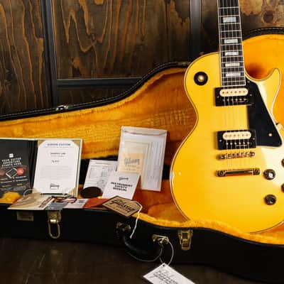 Gibson Custom Murphy Lab 1957 Les Paul Custom Heavy Antique White 2-Pickup Light Aged image 20