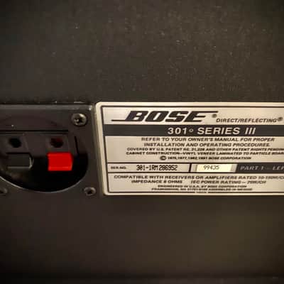 Bose 301 Series III Direct Reflecting Speaker 1994 Black image 7