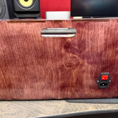 Custom 7U 84HP Powered Eurorack Wooden Case with Slide Nuts image 3