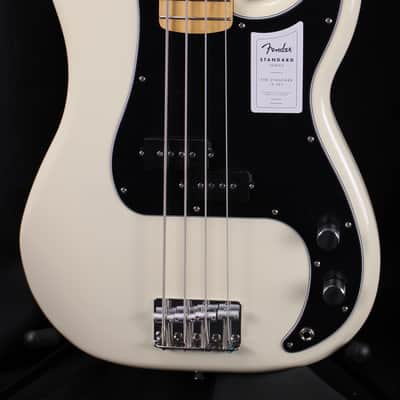 2025 Fender Standard Precision Bass Electric Bass Guitar Olympic White 8lbs 10oz image 1