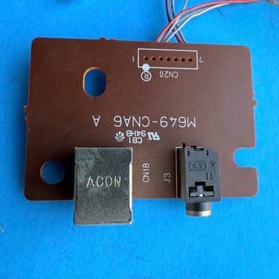 CASIO LK-92TV Lighting Keyboard Part: USB Port Video Out Socket Board M649-CNA6 image 2
