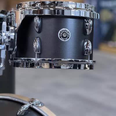GRETSCH 4PC USA BROOKLYN 20-10-12-14 SATIN BLACK METALLIC - FLOOR MODEL image 7