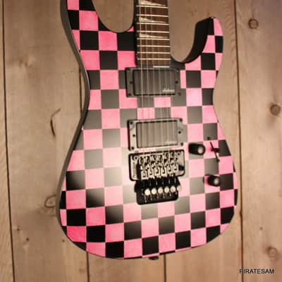 Jackson X Series Soloist SLX DX Electric Guitar Checkered Past -Custom "PINK PONY CLUB " one off ! image 6