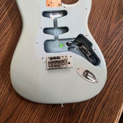 Fender USA Highway One American Strat body with bridge 2007 - Daphne Blue image 1