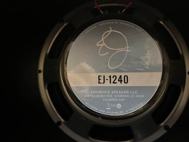 Eminence EJ-1240 Eric Johnson Guitar ALNICO Speaker with Montage cabinet image 1