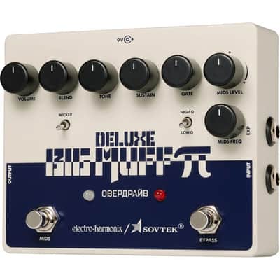 Electro-Harmonix Sovtek Deluxe Big Muff Pi Fuzz Pedal with Mid-Shift image 3