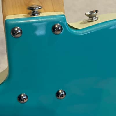 Danelectro Mod 7 (7-String) Early 2000s - Aqua Pearl image 14