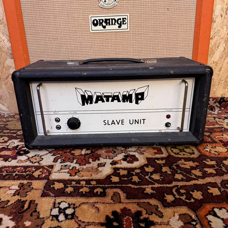 Vintage 1970s Matamp Orange Slave Unit SL100 EL34 Valve Amplifier Head