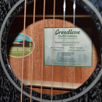 2022 Breedlove - Rainforest S Concert - Night Sky image 3