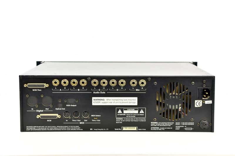 KURZWEIL K2500R サンプルオプション 完動 美品 Kurzweil K2500-R Rackmount Digital Sound Module Occassion | Reverb