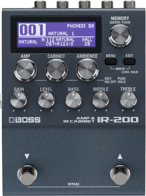 Boss IR-200 Amp and IR Cabinet (2025) - Silver