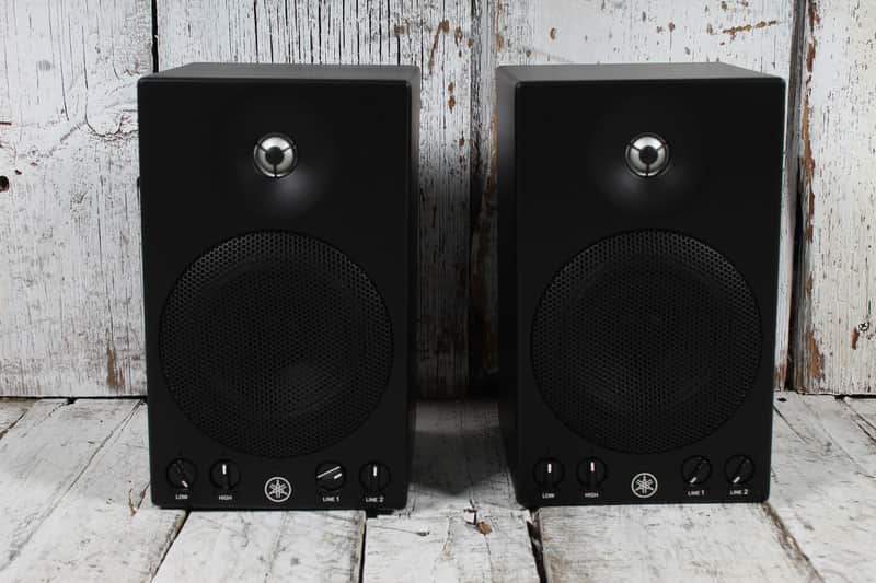 Yamaha MSP3A Powered Studio Monitor Mountable 2 Way Speakers PAIR OF TWO image 1