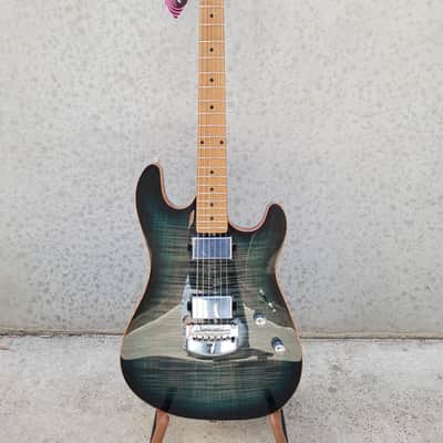 Ernie Ball Music Man USA Sabre HT - Yucatan Blue Ships World Wide image 1