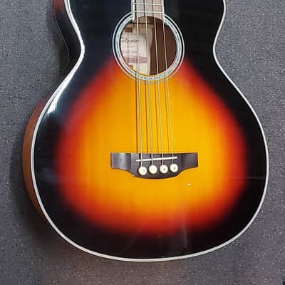Takamine GB72CE BSB G Series Jumbo Cutaway Acoustic/Electric Bass 2010s - Gloss Brown Sunburst with Flame Maple Back and Sides image 3
