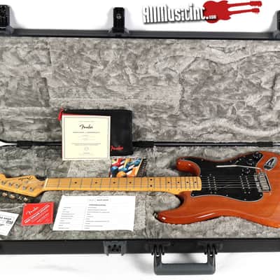Fender MOD Shop Custom Stratocaster Strat Mahogany Electric Guitar w/ OHSC image 2