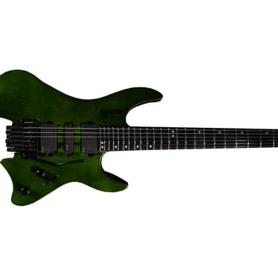 Bootlegger Guitar  Absinthe  Headless 2022 Green Matte EMG Coil Split Tremolo Case image 9