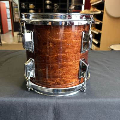 Pearl 1980s M Series 8 x 8 Maple Mounted Rack Tom Drum  - Walnut Lacquer Made in Japan image 4
