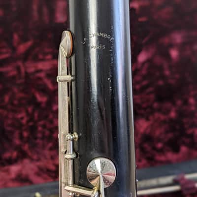Vintage La Chambre Paris All Wood Bass Clarinet made in France image 3