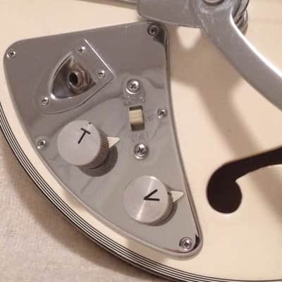 1960's Sekova White Hollowbody Electric Guitar Japan MIJ image 5