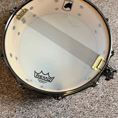 Mapex BPML4500LNTB Black Panther Black Widow 14x5" Maple Snare Drum 2010s - Transparent Black image 5