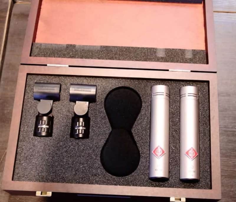 Neumann KM 184 Small Diaphragm Cardioid Condenser Microphone Matched Stereo Pair 1993 - Present - Nickel image 1